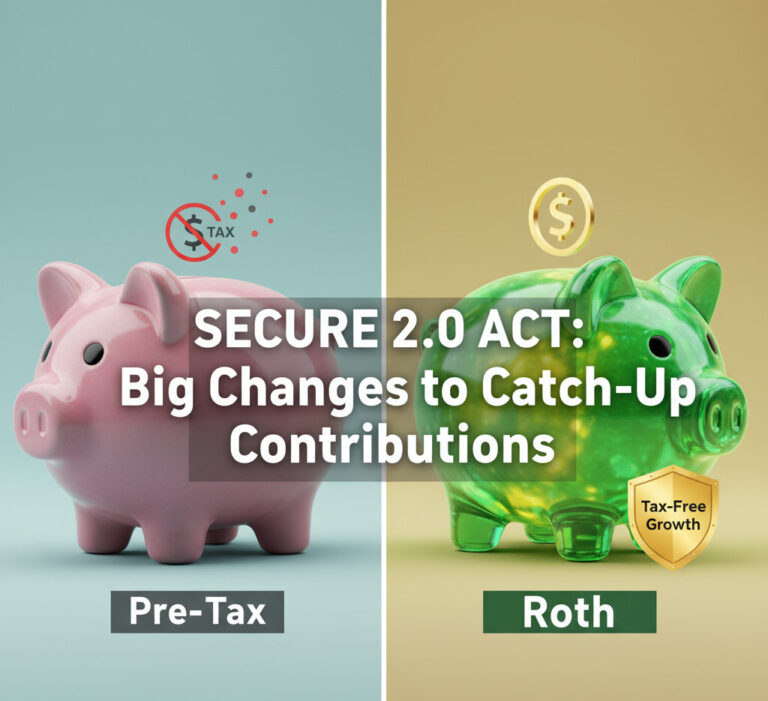 Roth catch-up contributions, SECURE 2.0 Act, retirement savings, 401k rules, high-income earners, catch-up contributions 2026, retirement planning, Section 603 SECURE Act, post-tax contributions, retirement tax rules