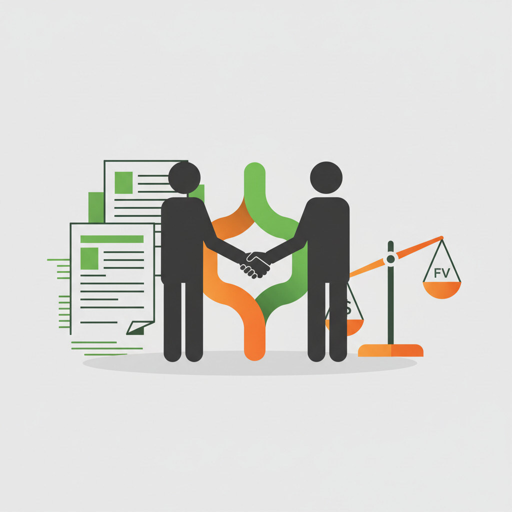 Illustration of ASU 2023-05 joint venture formations accounting — fair value measurement at formation date under Subtopic 805-60