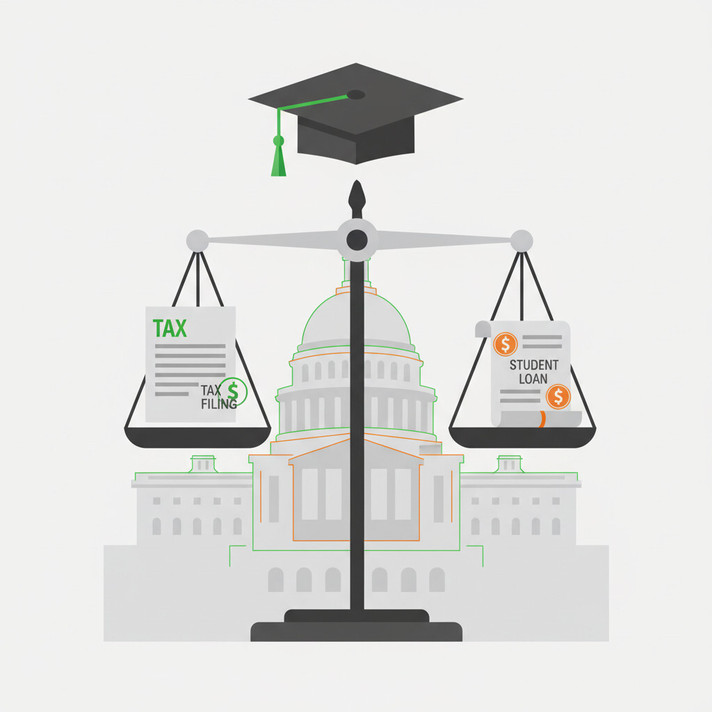 Illustration of federal student loan caps 2026 — Graduate PLUS phase-out and accounting profession recognition gap