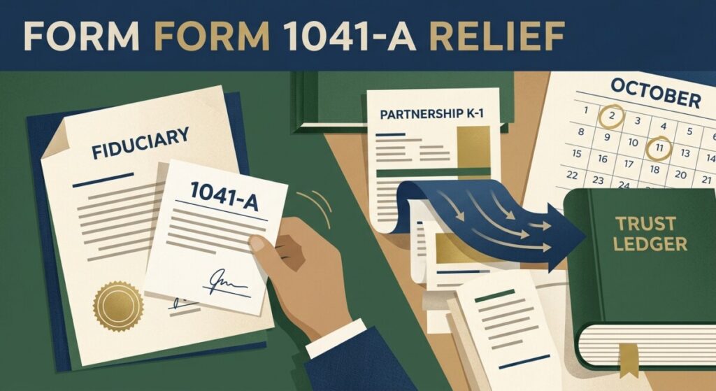 Trust charitable deduction reporting narrowed under IRS proposed regs — Form 1041-A being set aside while a K-1 flows into a trust ledger