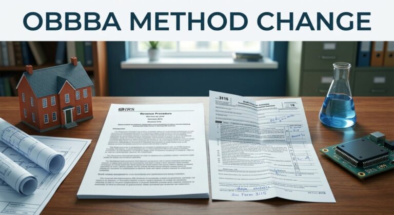 OBBBA method change: IRS Rev. Proc. 2026-32 covers § 174 R&E and § 460(e) residential construction