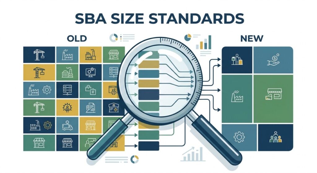 SBA size standards overhaul: 338 categories, employment-based default, comments due September 21, 2026