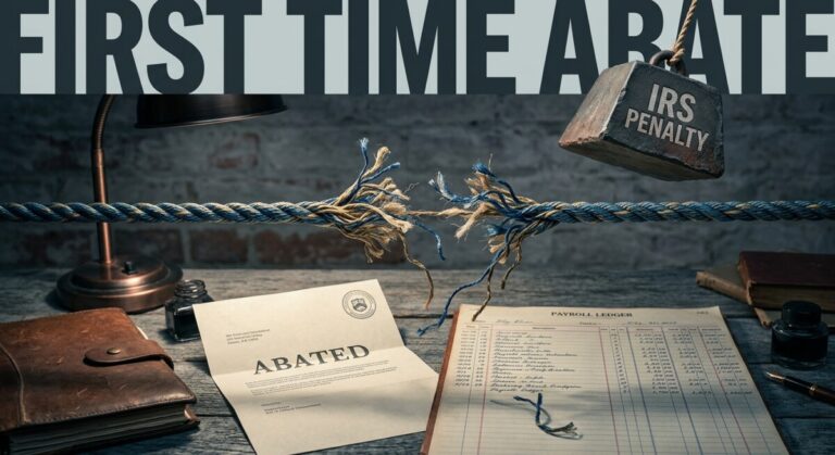 First Time Abate: an IRS penalty removed and a three-year safety net used up