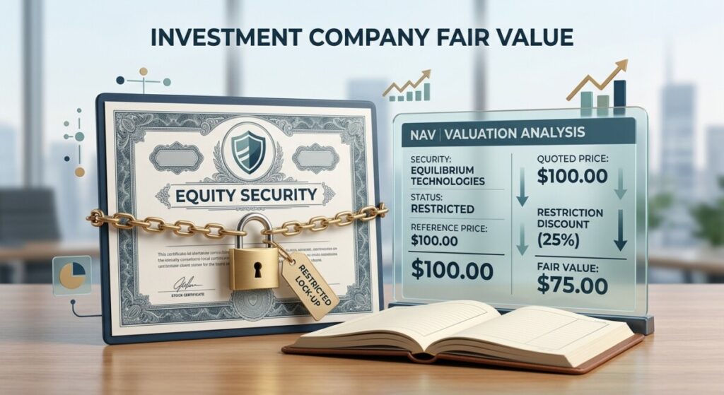 Investment company fair value: a locked equity security discounted on a fund's NAV ledger
