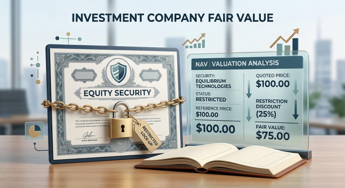 Investment company fair value: a locked equity security discounted on a fund's NAV ledger