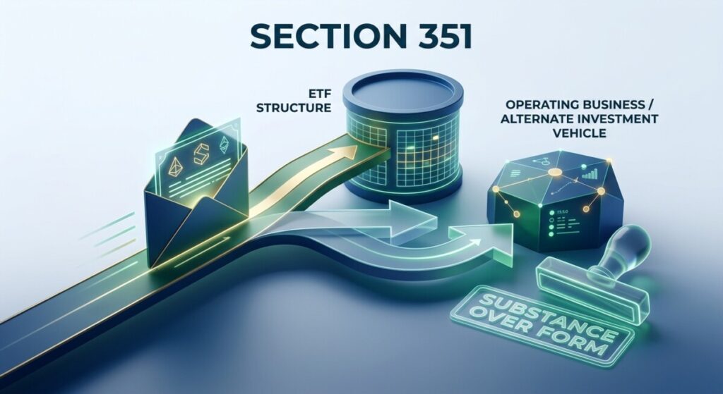 Section 351 ETF conversion recharacterized: substance over form under IRS Rev. Rul. 2026-20