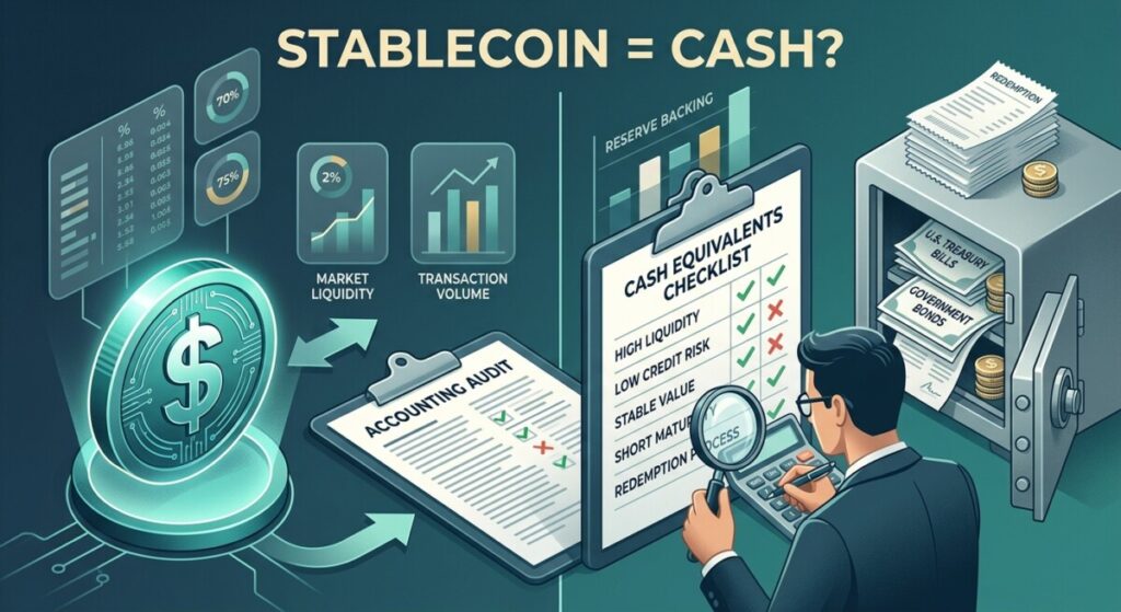 Stablecoin cash equivalents: FASB's three-attribute test under Topic 230